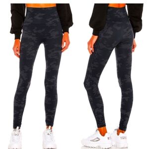 Spanx Black Camo full length high rise size S